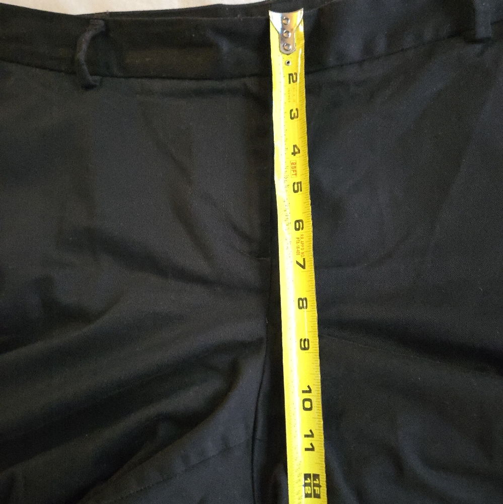 Lands' End High Rise Black Women's Cotton Blend Bootcut Trousers - Picture 7 of 9